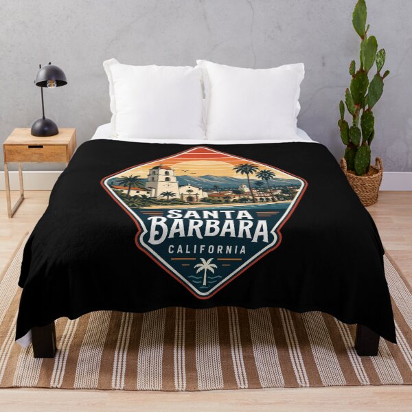 Item preview, Santa Barbara California Retro USA designed and sold by TomFrontierArt.