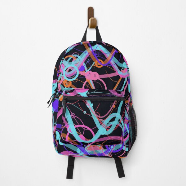 Item preview, Abstract Neon Wavy Chaos Geometric Pattern designed and sold by GraphyLab.