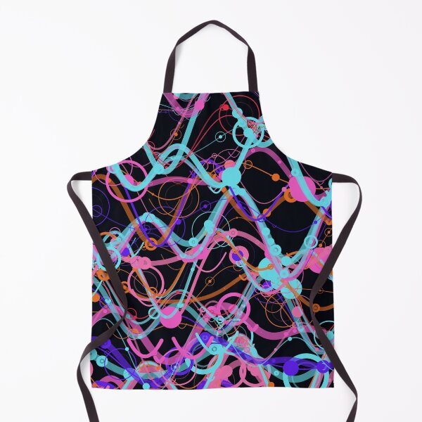 Item preview, Abstract Neon Wavy Chaos Geometric Pattern designed and sold by GraphyLab.