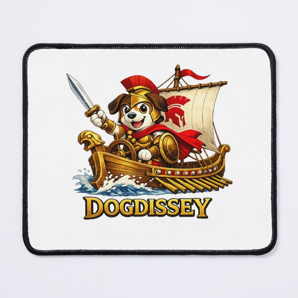 Item preview, Dogdissey Warrior Dog in Ancient Ship designed and sold by RaulWeirdAndFun.