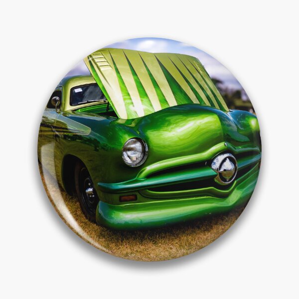 Item preview, Vibrant Green Car Under Open Skies designed and sold by Twisted Light Images.