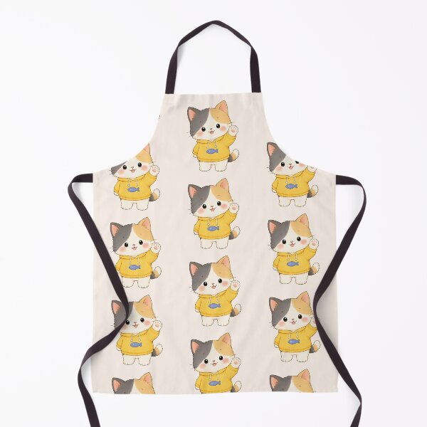 Item preview, Cute Calico Cat in Yellow Hoodie Kawaii Kitty designed and sold by 0606PM.