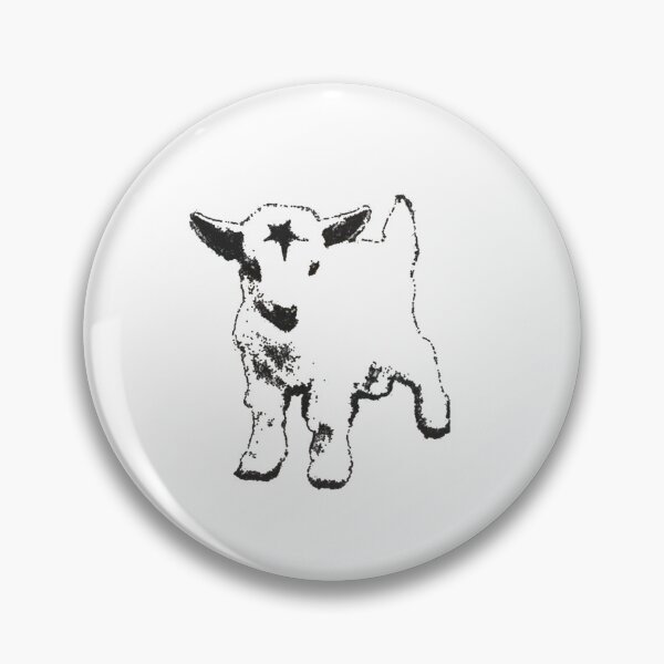 Item preview, Y2K Gothic Lamb Star Face | Cute Weirdcore 90s Sheep Art designed and sold by Gbriel3.
