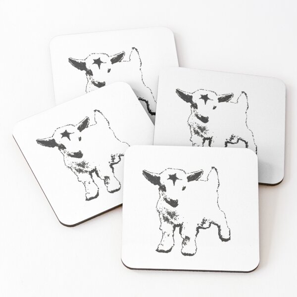 Item preview, Y2K Gothic Lamb Star Face | Cute Weirdcore 90s Sheep Art designed and sold by Gbriel3.