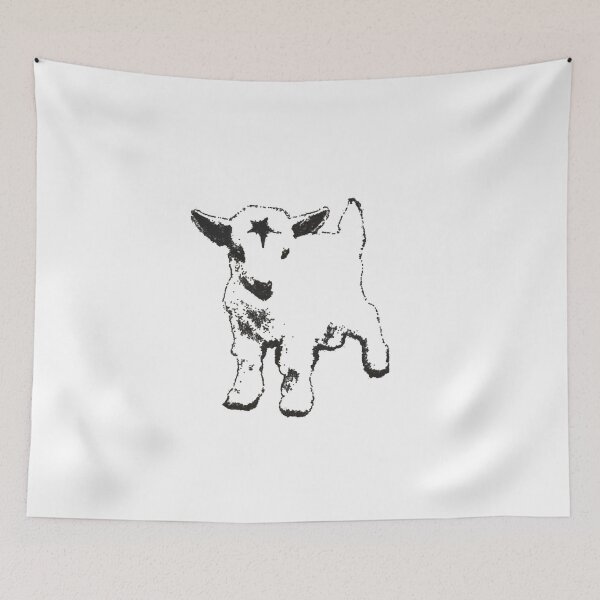 Item preview, Y2K Gothic Lamb Star Face | Cute Weirdcore 90s Sheep Art designed and sold by Gbriel3.