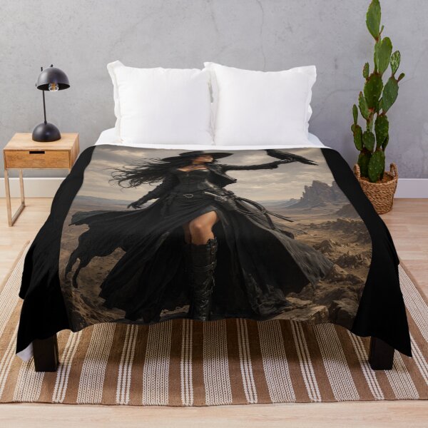 Item preview, Gothic Western Witch with Raven designed and sold by PetsArt.