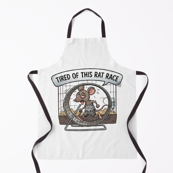Item preview, Tired of This Rat Race Funny Office Humor Exhausted Mouse designed and sold by RaulWeirdAndFun.