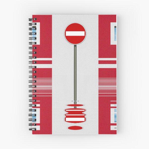 Item preview, Lone No-entry sign with square windows and red walls designed and sold by mister-john.