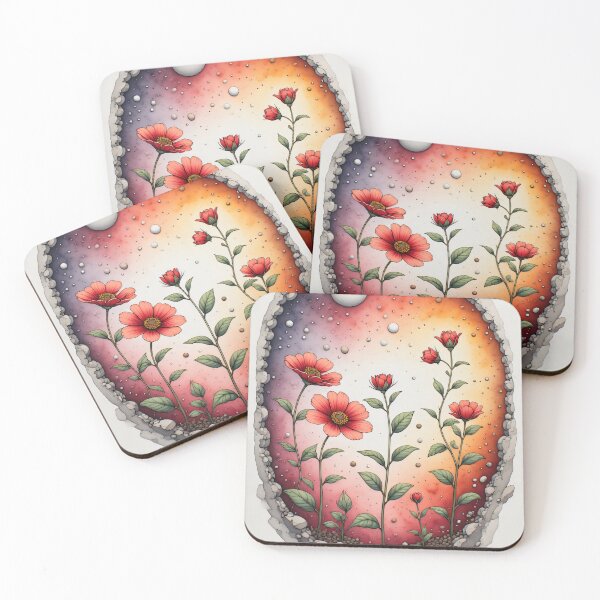 Item preview, Flowering branches in the gentle color gradient of the sky. designed and sold by Mianku | Für das Leben.