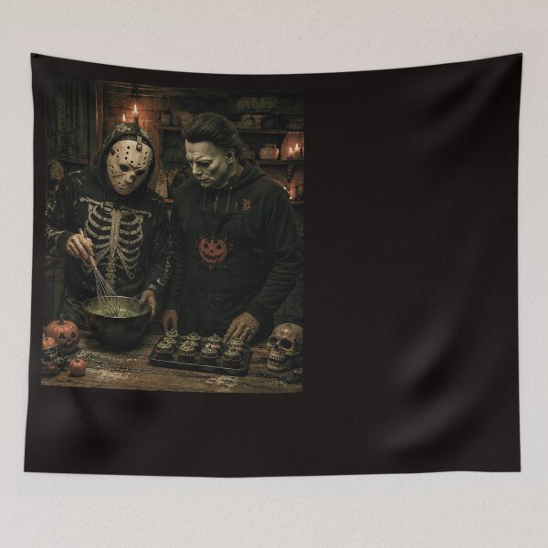 Item preview, Michael Myers Tshirts Michael And Jason Baking Spooky Halloween designed and sold by Hydlaaksmndriss.