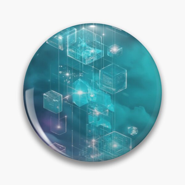 Item preview, Cosmic Data Cubes in Teal Haze designed and sold by ClarityPulse Studio.