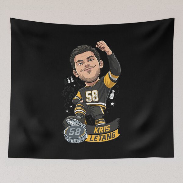 Item preview, Kris Letang Number 58 Hockey Caricature Art designed and sold by SaraspringDes.