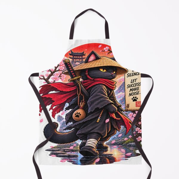 Item preview, Walk in Silence – Samurai Cat Japanese Warrior designed and sold by Genzfirevibes.