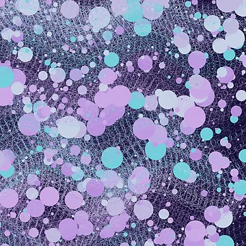 Artwork thumbnail, Abstract Pastel Purple Dotted Matrix Pattern by GraphyLab