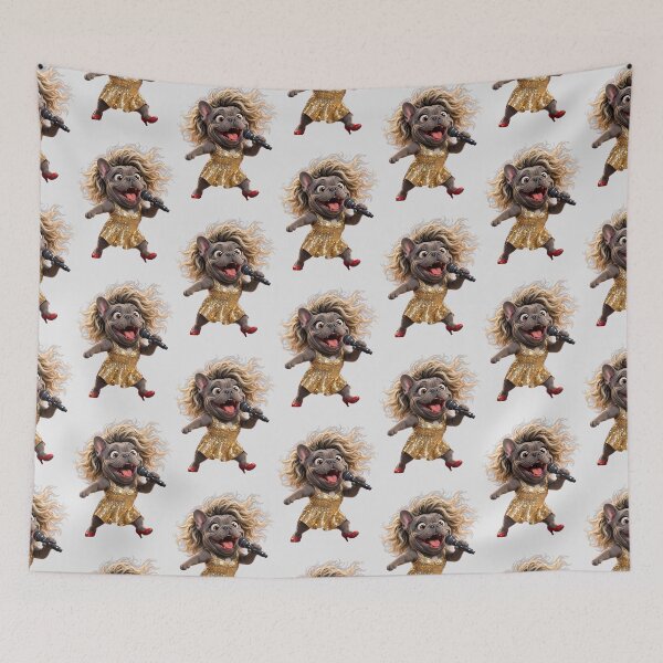Item preview, French Bulldog ‘Tina Turner’ designed and sold by SmARTNiki.