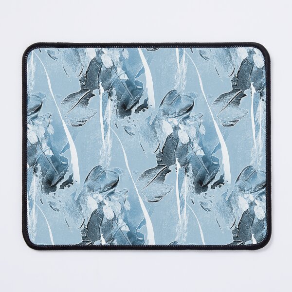 Item preview, Painterly Abstract Flowers on Pastel Blue designed and sold by Artistestella.