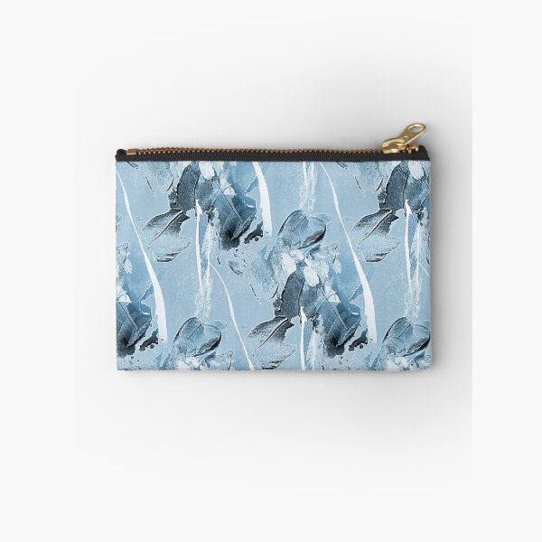 Item preview, Painterly Abstract Flowers on Pastel Blue designed and sold by Artistestella.
