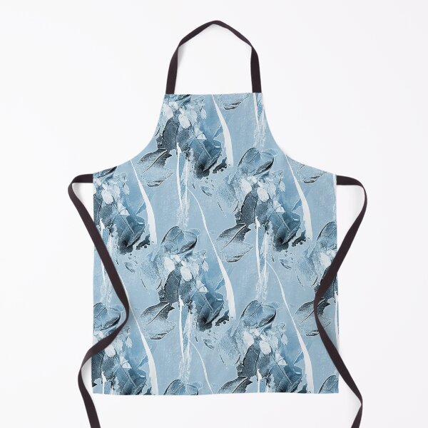 Item preview, Painterly Abstract Flowers on Pastel Blue designed and sold by Artistestella.