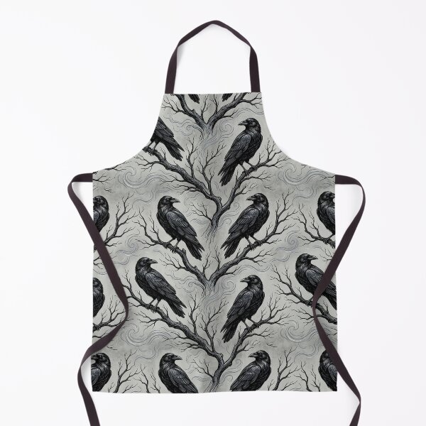 Item preview, Raven Nights - Vintage Seamless Halloween Pattern designed and sold by inkaylindesign.