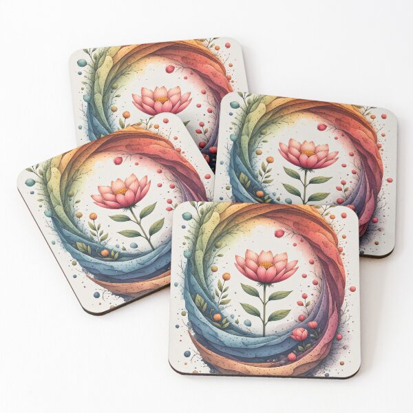 Item preview, A profusion of blooming flowers in warm, vibrant colors designed and sold by Mianku | Für das Leben.
