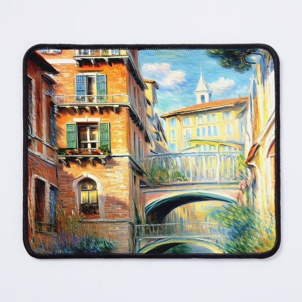Item preview, Rio della Salute: A Luminous Impressionist View of Venice’s Tranquil Canal designed and sold by artdesignsnow.
