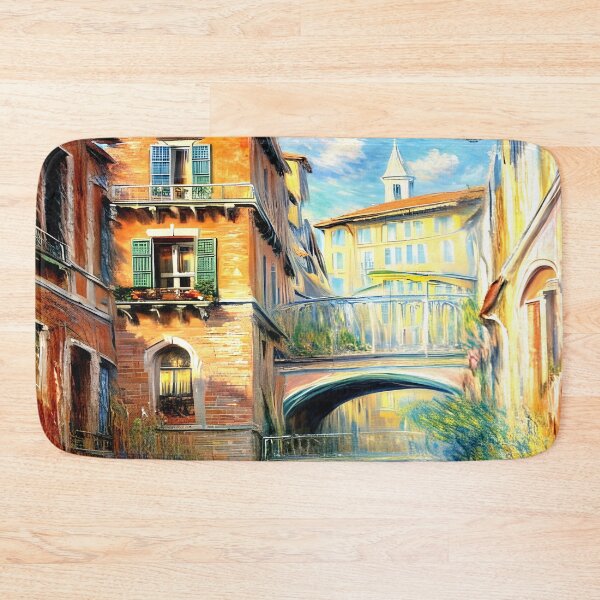 Item preview, Rio della Salute: A Luminous Impressionist View of Venice’s Tranquil Canal designed and sold by artdesignsnow.