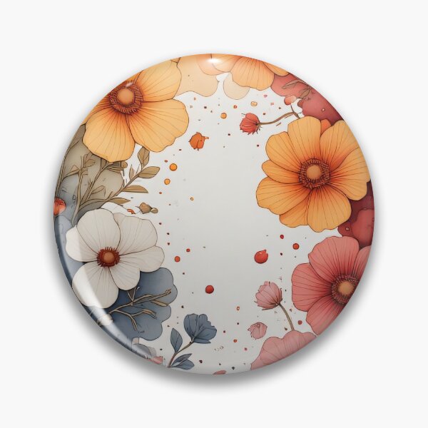 Item preview, A wreath of flowers around a blooming lotus flower designed and sold by Mianku | Für das Leben.