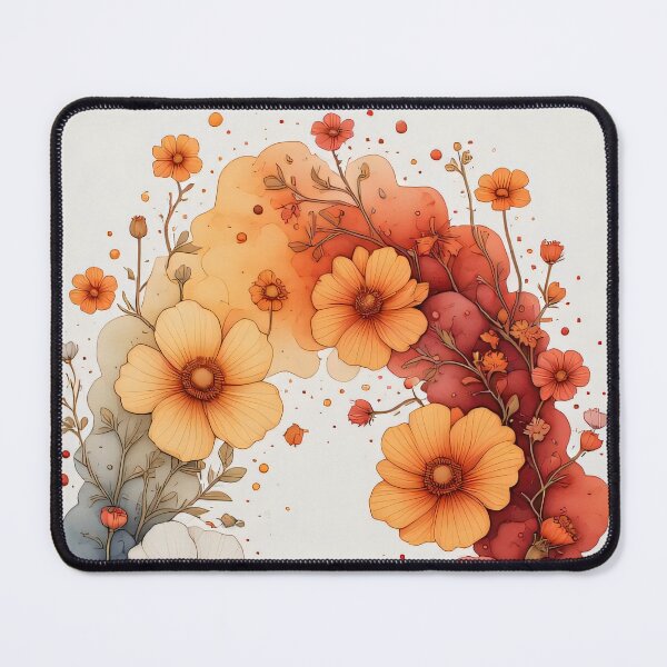 Item preview, A wreath of flowers around a blooming lotus flower designed and sold by Mianku | Für das Leben.