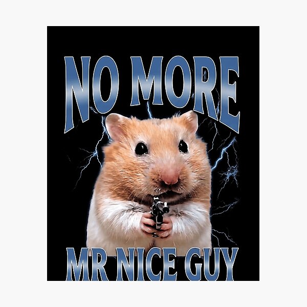 Item preview, Funny Tough Hamster With a Gun Funny Attitude Humor Art designed and sold by elderberry.