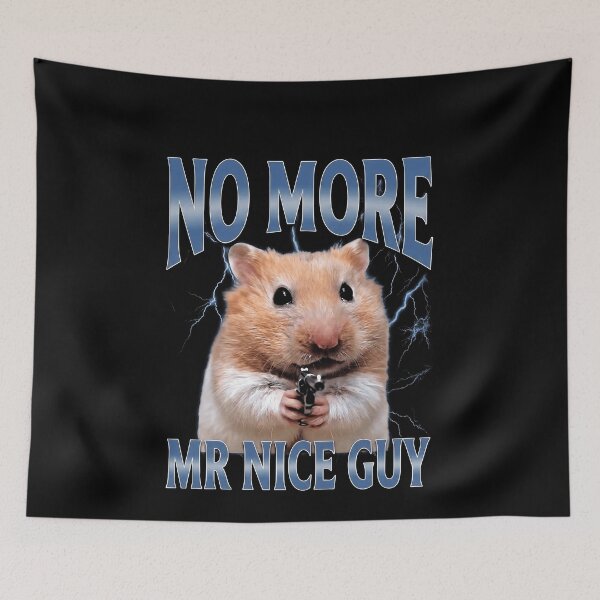 Item preview, Funny Tough Hamster With a Gun Funny Attitude Humor Art designed and sold by elderberry.