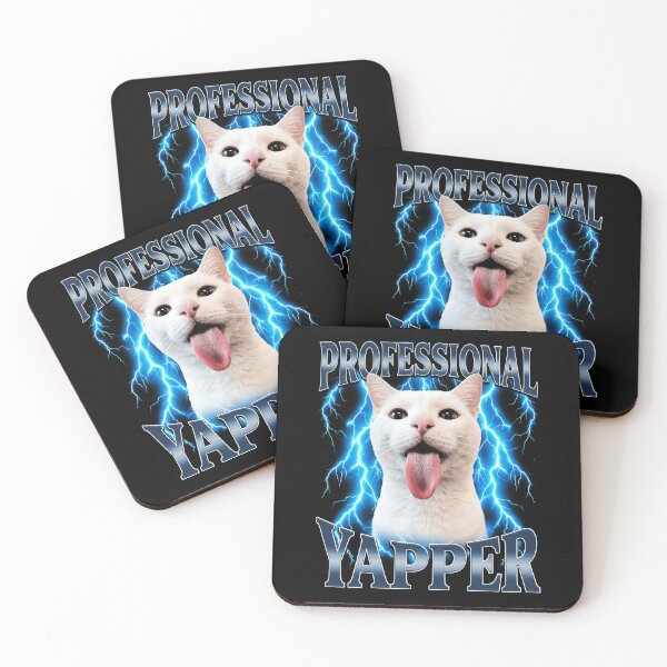 Item preview, Funny Professional Yapper Funny Loud Cat Meme Art designed and sold by elderberry.