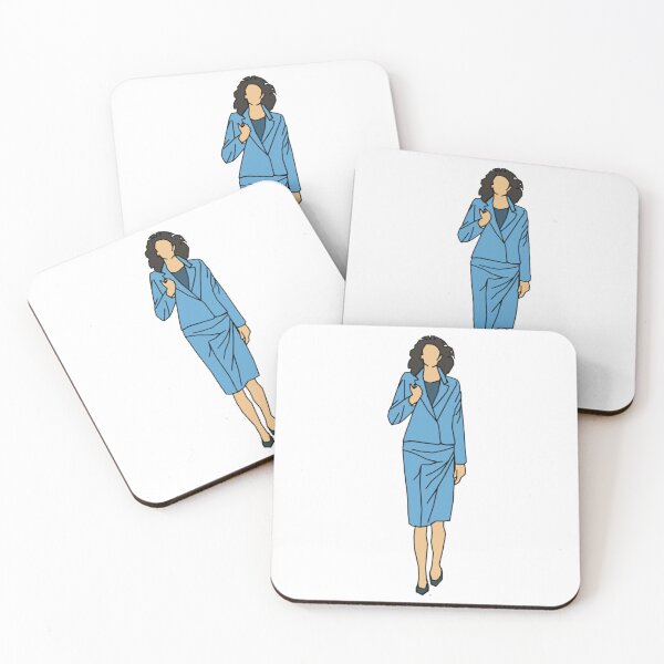 Item preview, Confident Business Woman In Blue Suit Illustration designed and sold by Johnstudioart.
