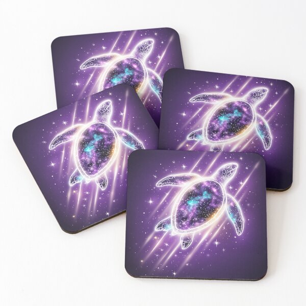 Item preview, Celestial Cosmic Sea Turtle Galaxy Nebula Art designed and sold by InkmotiveStudio.