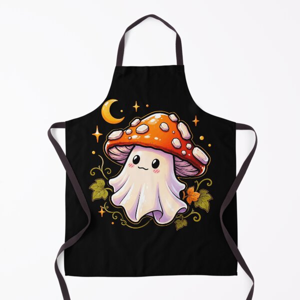 Item preview, Cute mushroom ghost character with sparkling accents halloween designed and sold by rafaeltto.