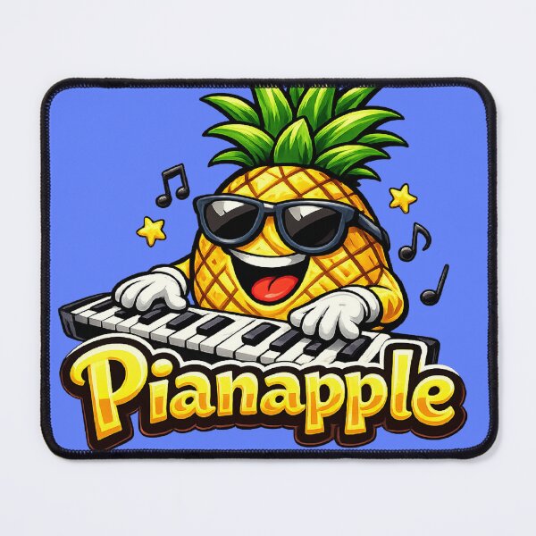 Item preview, Pianapple Funny Pineapple Playing Piano Musician designed and sold by RaulWeirdAndFun.