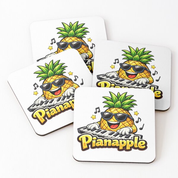 Item preview, Pianapple Funny Pineapple Playing Piano Musician designed and sold by RaulWeirdAndFun.