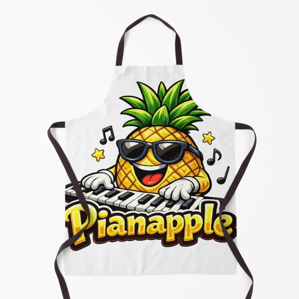 Item preview, Pianapple Funny Pineapple Playing Piano Musician designed and sold by RaulWeirdAndFun.