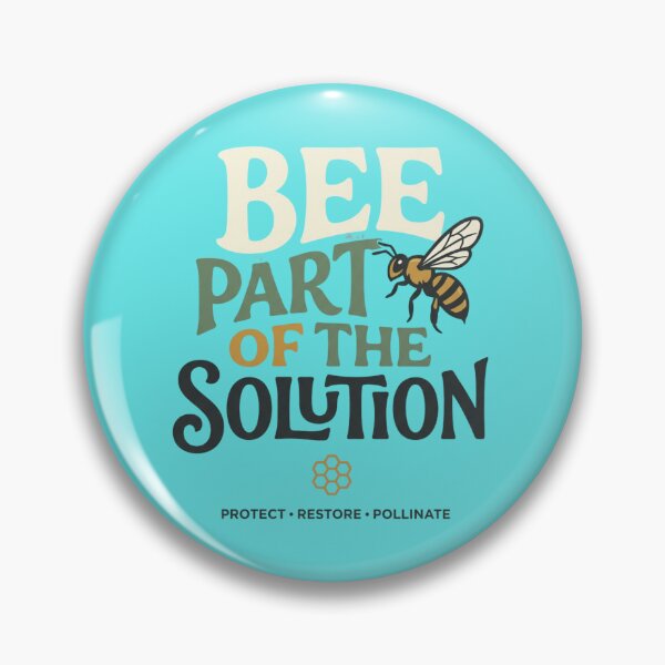 Item preview, Bee Part of the Solution | Premium Bee Conservation Typography designed and sold by Amr Darwish Graphic designer.
