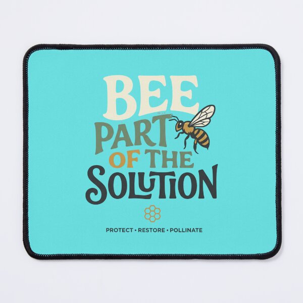 Item preview, Bee Part of the Solution | Premium Bee Conservation Typography designed and sold by Amr Darwish Graphic designer.