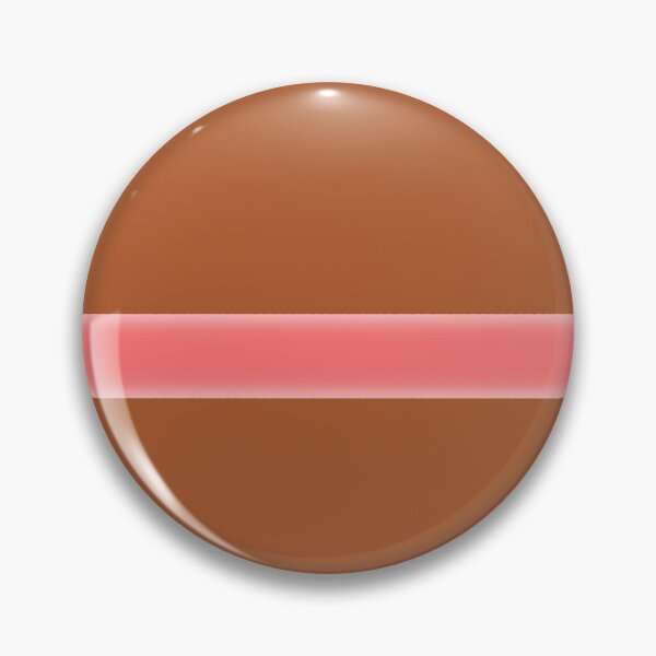 Item preview, Minimalist Caramel Brown with 3D Coral Pink Neon Stripe designed and sold by pluielegere.