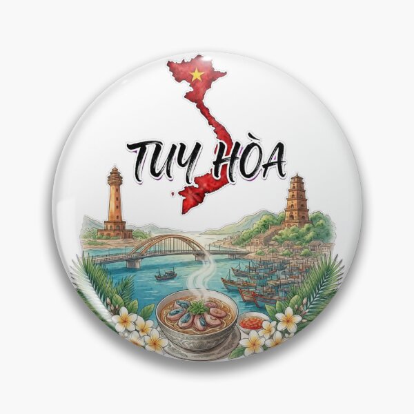 Item preview, Tuy Hoa Vietnam Coastal City Bridge Lighthouse Local Food designed and sold by Danh Style.