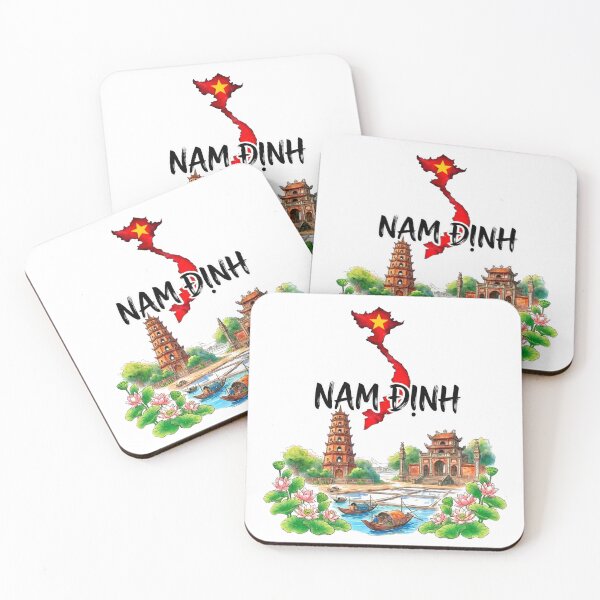 Item preview, Nam Dinh Vietnam Pagoda Salt Fields River designed and sold by Danh Style.