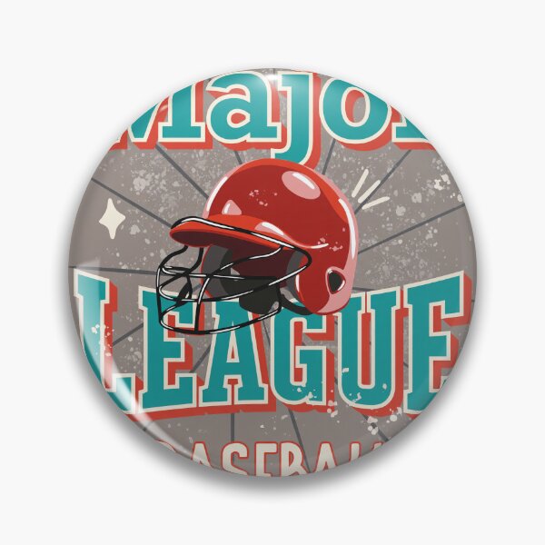 Item preview, Retro Major League Baseball Batting Helmet Art designed and sold by PickleballWeart.