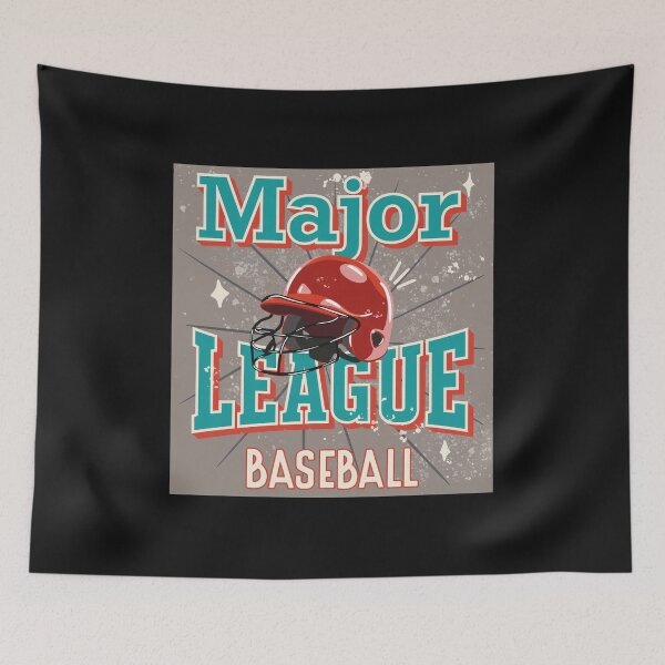 Item preview, Retro Major League Baseball Batting Helmet Art designed and sold by PickleballWeart.