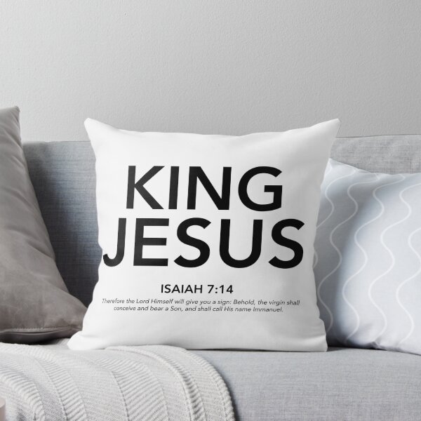 Item preview, English - King Jesus Isaiah 7:14 Black Text designed and sold by Believe-Jesus.