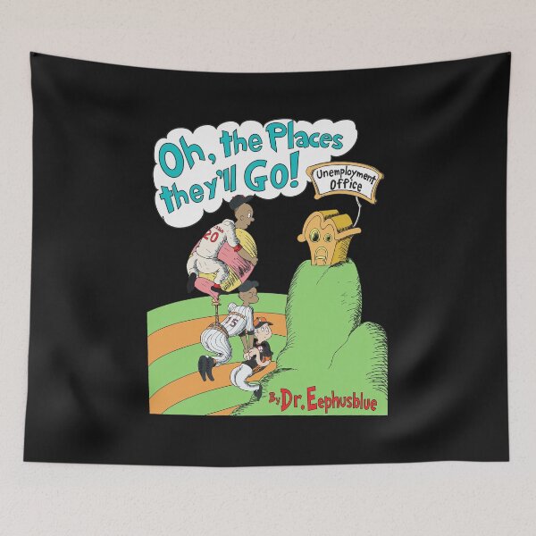 Item preview, Oh the Places They Will Go Baseball Satire designed and sold by PickleballWeart.