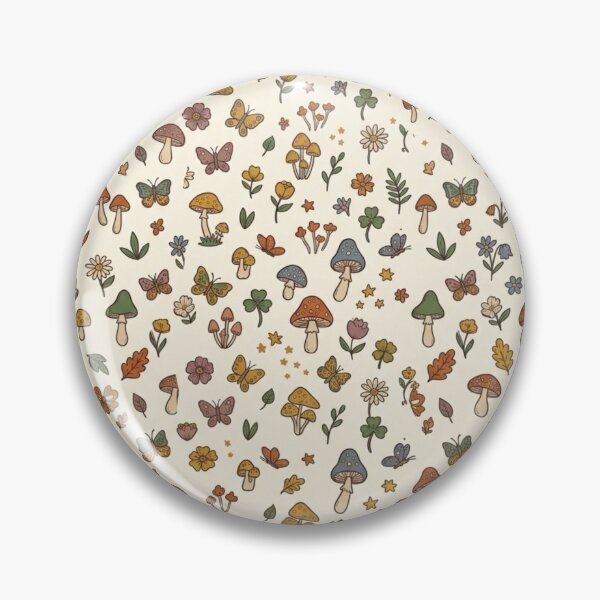 Item preview, Whimsical Mushroom Cottagecore Woodland Botanical Pattern designed and sold by FashioonTrends.