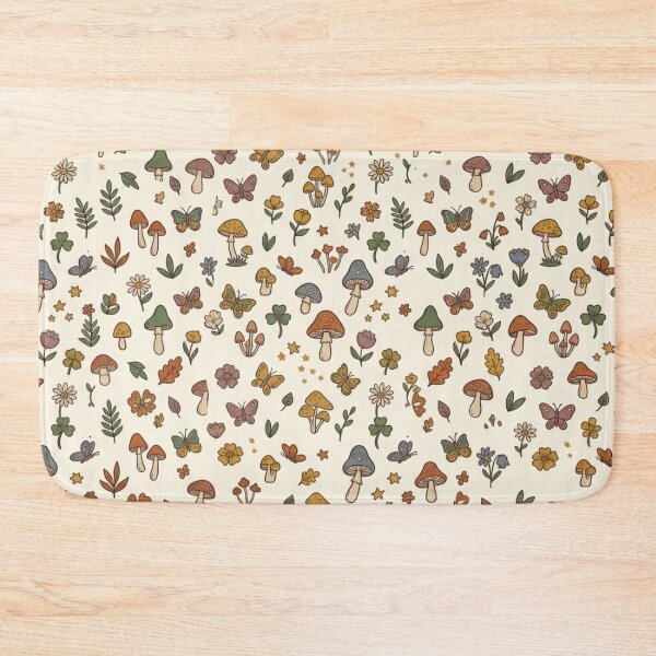 Item preview, Whimsical Mushroom Cottagecore Woodland Botanical Pattern designed and sold by FashioonTrends.