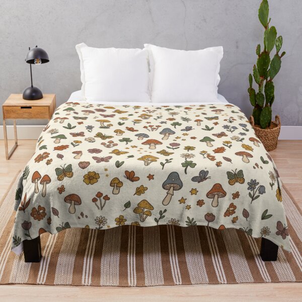 Item preview, Whimsical Mushroom Cottagecore Woodland Botanical Pattern designed and sold by FashioonTrends.