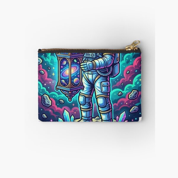 Item preview, Cosmic Lantern Astronaut — Space Explorer with Galaxy Lamp Sticker designed and sold by RoyArt0.